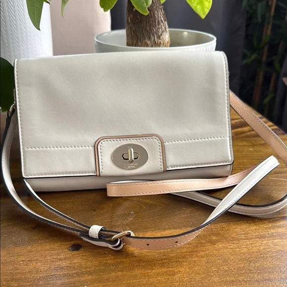 Kate Spade Cream Leather Crossbody - Picture 5 of 12